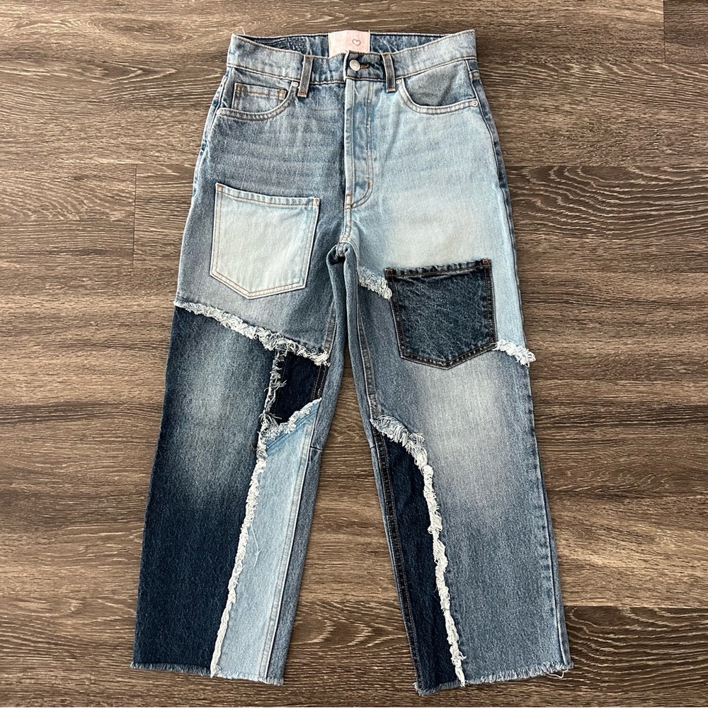 Revice High Waisted Patchwork Matchmaker Love At … - image 2